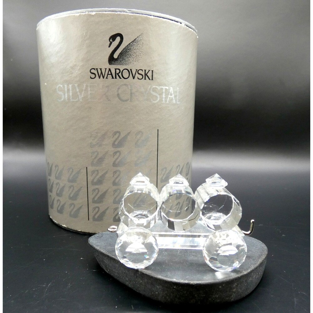 Swarovski Crystal Train Petrol Wagon – Retired Collectible Rail Car with Box